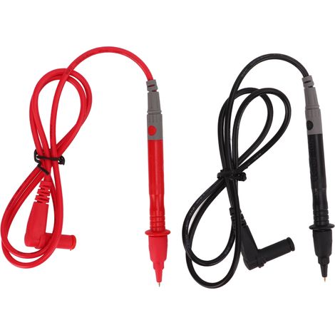 Lot de 5 cordons de test J.30028 résistants à la chaleur, aiguille de 2 mm, sonde de test pour multimètre industriel (1/5)