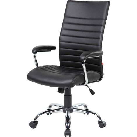 Bürostuhl mit Rollen - Schwarzer Bürosessel (1/3)