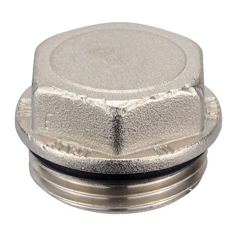 Messing Gewindefitting-Stopfen 1'' AG mit O-Ring (1/2)