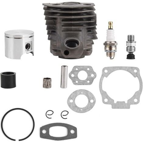 Ensemble cylindre-piston 46 mm avec kit de joints pour moteur Nikqil 50, 51, 55 Rancher Nikasil, kit d'installation de moteur 2 temps, tronçonneuse, moto, bague de culasse (1/5)