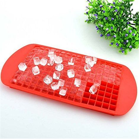 Moules à glaçons polyvalents, petits bacs à glaçons produisant des glaçons réguliers pour cocktails, matériau en silicone souple pour un démoulage facile. (1/5)