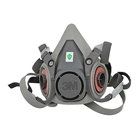 Demi-masque réutilisable 3M XA007702658 6200M, taille M, gris, avec filtre à particules 5935PRO2 - Filtre à poussières fines avec niveau de protection P3 (1/5)
