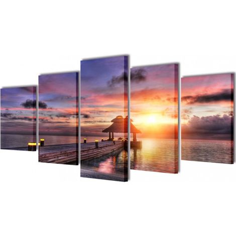Bilder Dekoration Set Strand mit Pavillon 200 x 100 cm vidaXL (1/5)