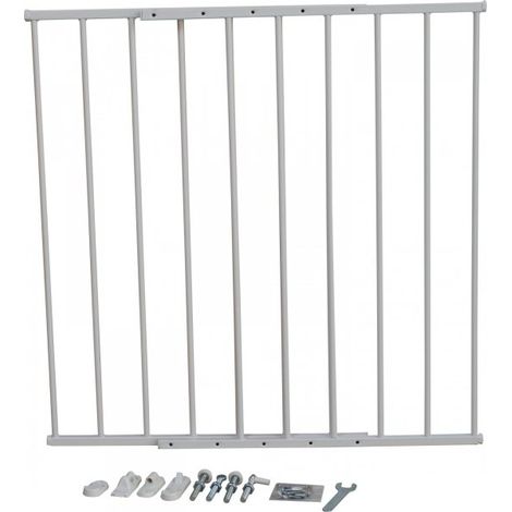 Cancelletto per bambini economico alluminio bianco L 78 h 80cm Slome