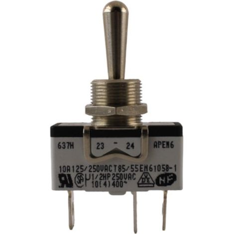 Interruttori a levetta Mom-Off-Mom SPDT montaggio a pannello 10A 250V Apem (1/2)