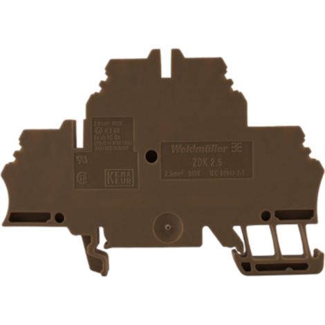 Morsettiera a molla a 2 livelli e 4 fili, 2,5 mm², beige, Ex ZDK 2.5 1674300000 (1/3)