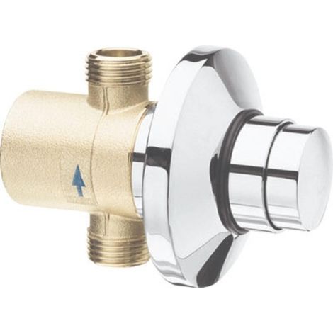 Sapho Silfra Quik - Robinet encastré de douche, auto-obturateur, chrome QK15051 (1/2)