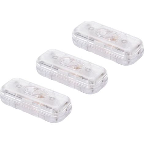 3 Interrupteur à tirette, 2A, 2 et 3 pôles, transparent, pour lampadaires, salon (1/4)