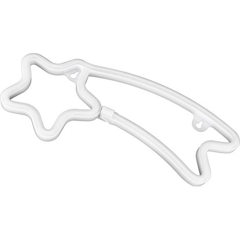 Lampe néon LED en forme de météore, enseigne lumineuse pour demande en mariage, anniversaire, décoration de fête, couleur verte. (1/5)