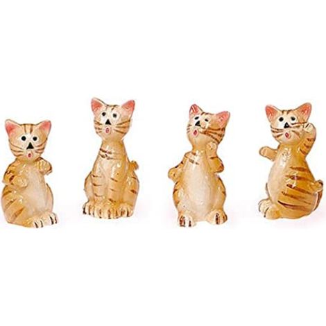 KNORR PRANDELL - 4 PEZZI - DECORAZIONI IN RESINA GATTO 2,5CM