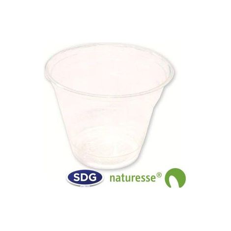 Gobelet jetable transparent en PLA 320 ml - 1200 pièces - Ecobioshopping