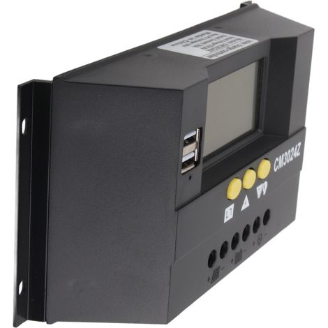 Contrôleur de charge automatique 12/24 V vers PWM pour système photovoltaïque hors réseau, contrôleur solaire domestique 30 A (1/5)