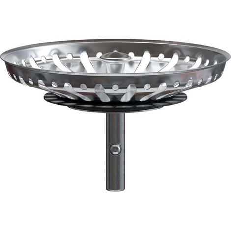 UlisemPanier pour Bonde d'Évier de Cuisine 80 mm - Crépine Universelle Acier Inoxydable, Bouchon Panier Pop-Up, Épingles 32 mm