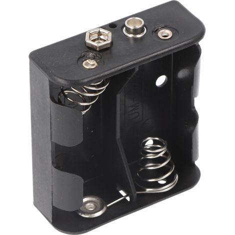 Goobay 11455 Batteriehalter 2x Baby (C) Druckknopfanschluss (L x B x H) 62.5 x 55.8 x 23.5 mm (1/4)