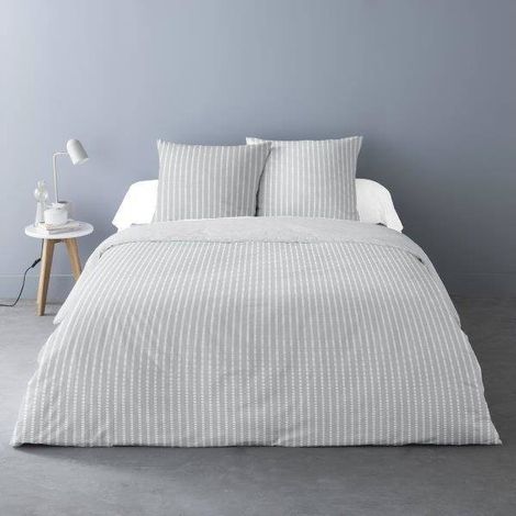 Housse de couette 240x220 AGATHE + 2 taies Percale de coton (1/3)