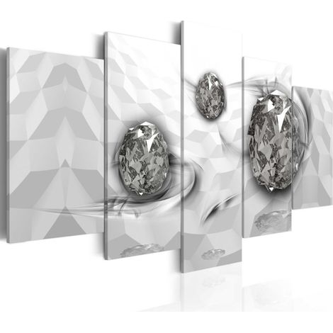 Tableau Imprimé "Immersed Silver" 50 x 100 cm (1/2)