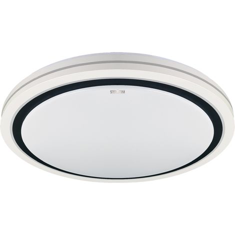 Plafonnier LED dimmable Ø48cm blanc noir 48W Struhm (1/2)