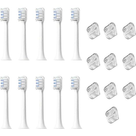 Têtes de brosse à dents électriques blanches pour T301 MES605 T302 MES607 (1/5)