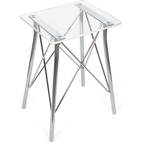 BELTRAN 1901 TABURETE Banqueta Cromo Metacrilato Orleans - ref: 064-1901