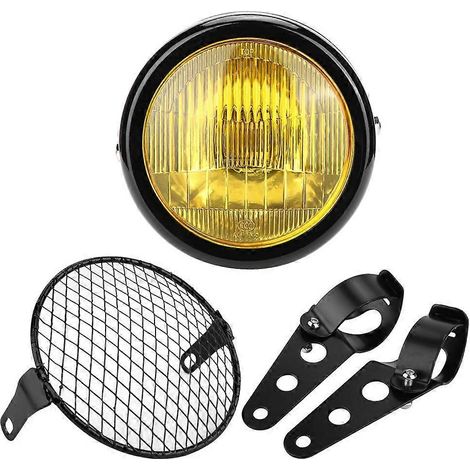 12V Motorrad-Fahrrad-Umbau-Scheinwerfer, Lampenschirm und Montagehalterung