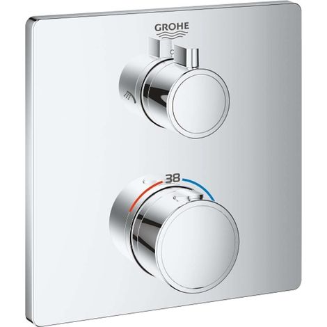 Grohe Grohtherm - Miscelatore termostatico a 2 utenze, cromato 24079000 (1/8)
