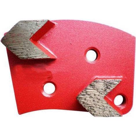 Segment de ponçage diamanté Gr 40 à 3 trous avec connexion M8 rotation droite - béton, époxy, chape - Diamwood (1/2)
