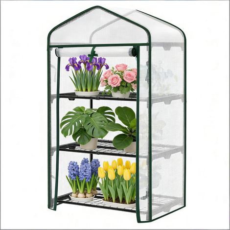Protection des plantes, serre d'extérieur, serre à porte enroulable, serre de terrasse (1/5)