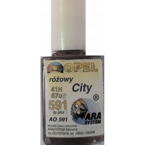 Peinture de retouche pour Opel City rose 591 41H 67U (pour rayures) ARA (1/5)