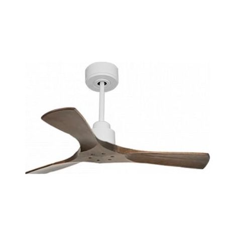 Tenerife de KlassFan - Super destratificateur et ventilateur DC 106 cm Blanc pales bois sombre sans Lumière 15 à 20 m² (1/5)