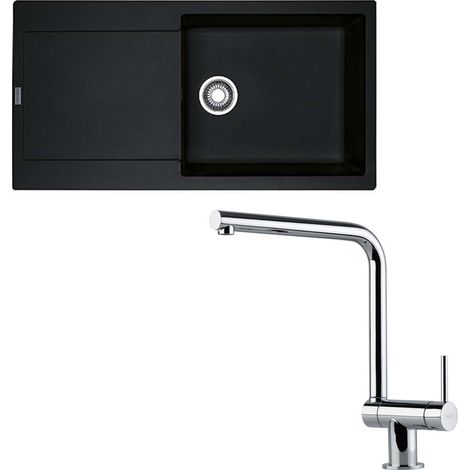 Pack évier XL Maris Fraganit onyx 970 x 500 x 200 mm + mitigeur Neptune rabattable - Franke (1/5)