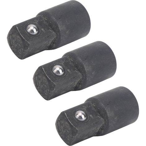 Adaptateur de douille 3 pièces 3/8 vers 1/2, convertisseur de clé à cliquet en acier au carbone, outil de conversion robuste (1/5)