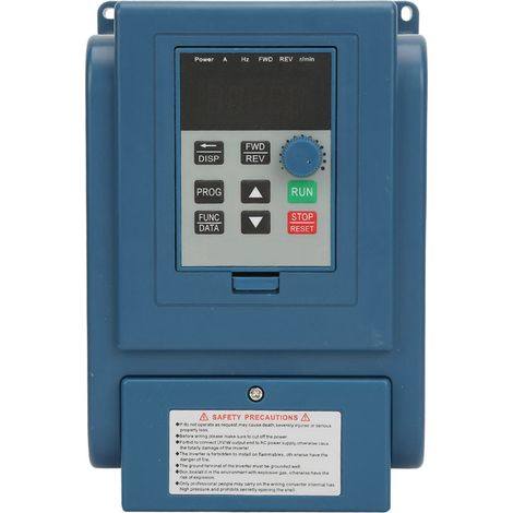 variateur de vitesse VFD 380 VCA 6 A, adapté aux moteurs triphasés à courant alternatif de 2,2 kW. (1/5)