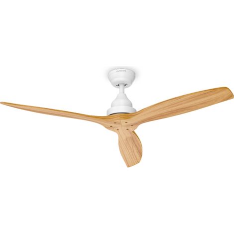 Klarstein Ventilador de techo Santa Elena  132 cm  35 W  25 m²  Funcionamiento silencioso  Madera