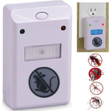 Répulsif Ultrason Ondes Electromagnétiques Anti Souris Rats Araignées Cafards Mouches Puces Parasites - Nuisibles Electrique Nature (1/5)