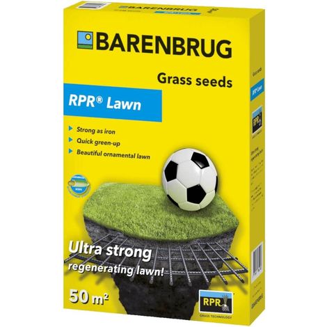 Barenbrug Rasensamen RPR Lawn Yellow Jacket 1kg Rasensaat Nachsaat Universal