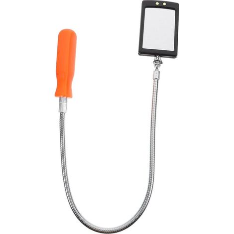 360° Rotating Flexible LED Inspection Mirror for Car Repair, LED Inspection Mirror Under Car Tool (1/5)