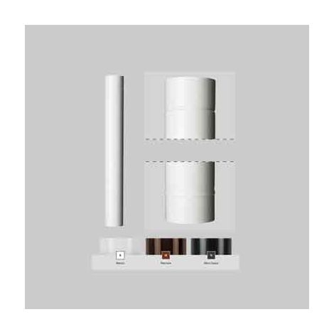 TUBO SMALTATO PER STUFA A LEGNA 'CLASSIC' Ø 150 mm - 50 cm - Colore marrone
