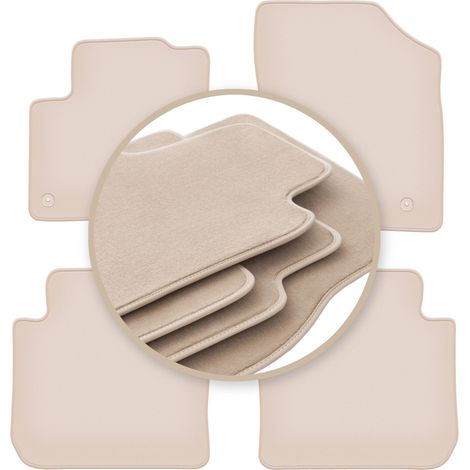 Tappetini PREMIUM beige per: Citroen C3 Picasso minivan 2008-2017