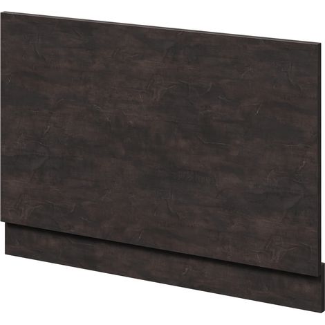 Metallic Slate MDF 800mm End Bath Panel with Plinth (1/4)