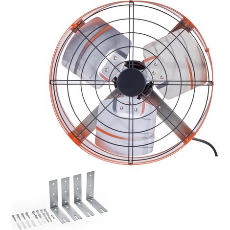 Mophorn Ventilador de montaje a dos aguas: extractor de aire para ático de 15 pulgadas en naranja vibrante con termostato ajustable y malla exterior. 1650 CFM para enfriar hasta 2360 pies cuadrados. (1/5)