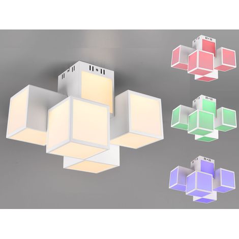 5 flammige WIZ LED Deckenleuchte OSCAR mit Fernbedienung, Breite 45cm