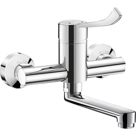 Delabie SPT-EHM Montage murale Securitouch sortie pivotante L.150 levier haut/bas, S/C