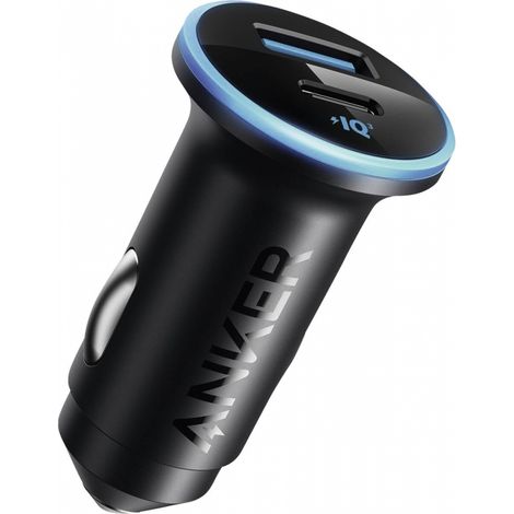 Anker 323 Car Charger, 2 Ports, 52.5W Black