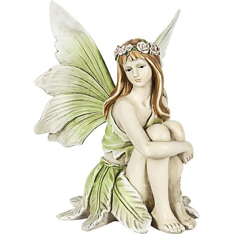 Blumenfee Gartendeko aus Kunstharz Wetterfeste Europäische