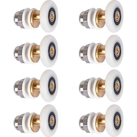 Roulette Porte Douche, Roue Remplacement, 8 Pièces, 25mm (1/4)