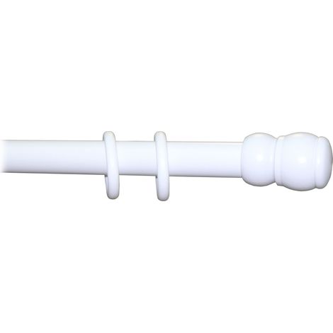 BASTONE LEGNO A TIRO D 35 BIANCO 180CM S/SUPP.- 1,0 pz
