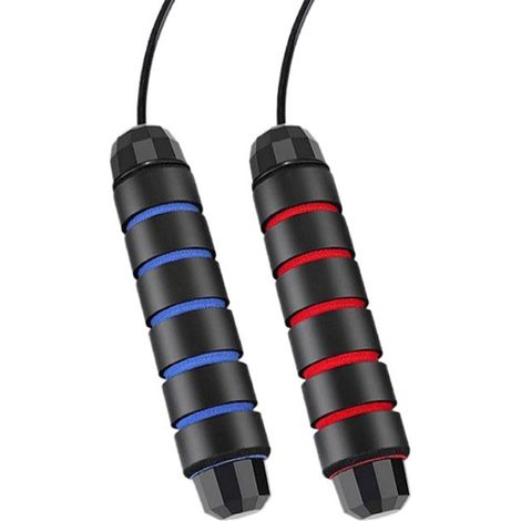 La corde à sauter ajustable avec câble en acier résistant est utilisée pour l'entraînement, la remise en forme, l'entraînement d'endurance et la perte de poids. (1/5)