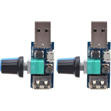 2 USB DC4 12V 5W Lüfterdrehzahlregler (1/5)