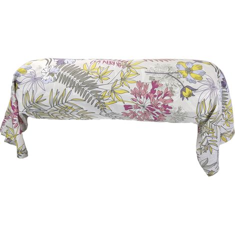 Taie de traversin satin de coton ANAÏS multicolore 240x43 cm (1/5)