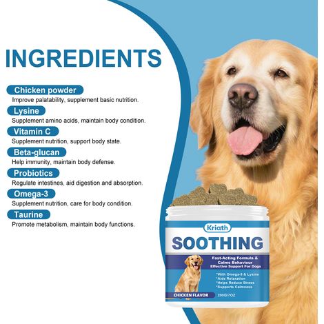 Gentle chewable tablets for dogs, formulated with a balanced blend of ingredients to provide daily nutritional support – 200g (1/5)